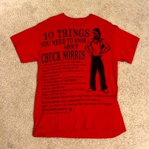 10 Things You Need To Know About Chuck Norris Large Red Vintage Men’s T-Shirt
